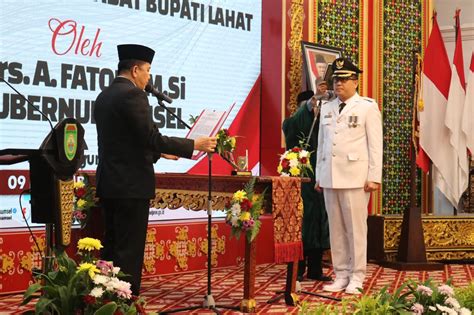 muhammad farid dipercaya jabat pj bupati lahat kr sumsel