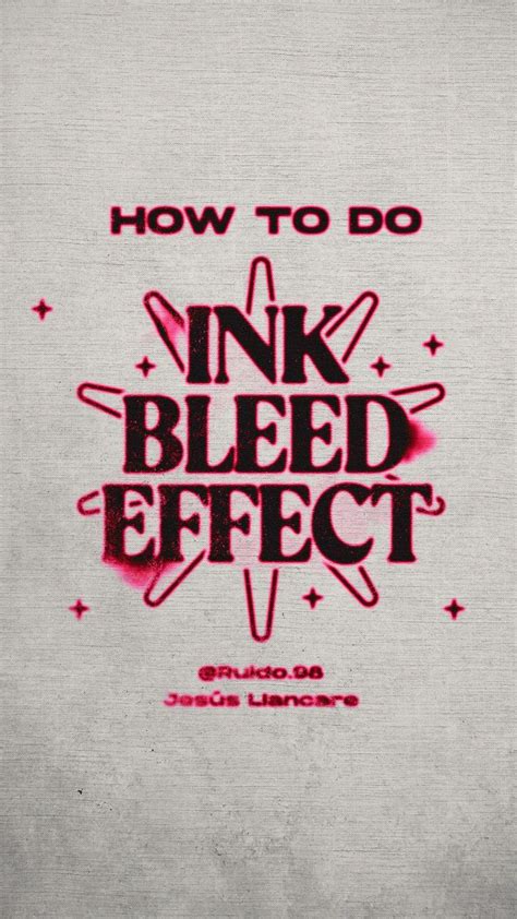 How To Do Ink Bleed Effect Tutoriales De Diseño Gráfico Tutoriales