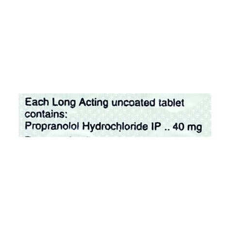 Ciplar La 40mg Tablet 15s Price Uses Side Effects Netmeds