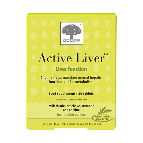 New Nordic Active Liver 30 Tablets The HoneyPot Health Store