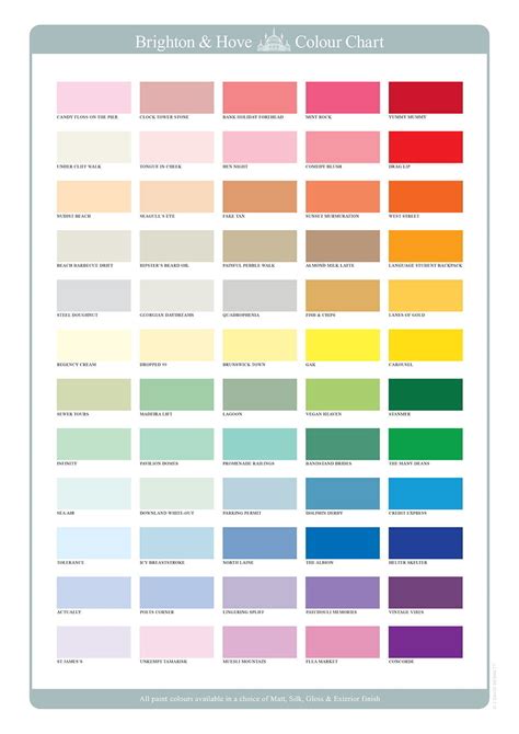 Crown Paints Colour Chart