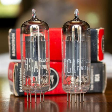 12bh7a Rca Nos Nib Black Plate D Getter Vacuum Tubes 1956 Matched