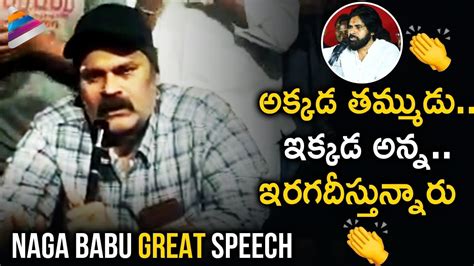 Naga Babu Great Speech About Artists Welfare Maa Association Press