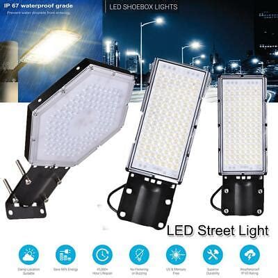 Us W W Commercial Led Street Light Ouoor Garden Yard Road Lamp