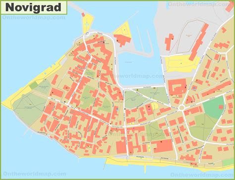 Novigrad old town map - Ontheworldmap.com