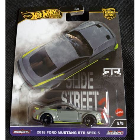 Jual HOT WHEELS SLIDE STREET 2 2018 FORD MUSTANG RTR SPEC 5 Shopee Indonesia