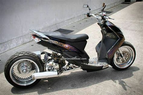 Yamaha Mio Soul Lowrider Custom Scooter Custom Motor Scooters Drag Bike