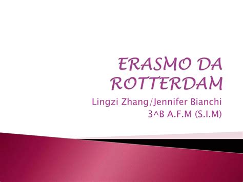 Erasmo Da Rotterdam Sesto 9