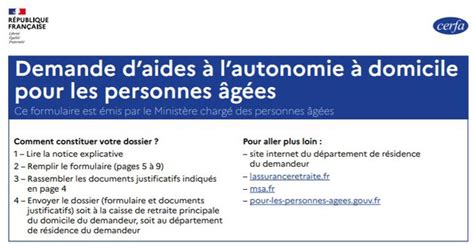 Comment B N Ficier D Aides L Autonomie Domicile