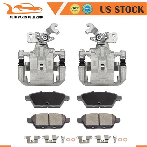 Brake Calipers W Bracket Pad Assembly For Lincoln Mkz Zephyr Ford