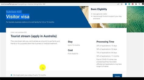 ️how To Apply Australian Visitor Visa Subclass 600 ️