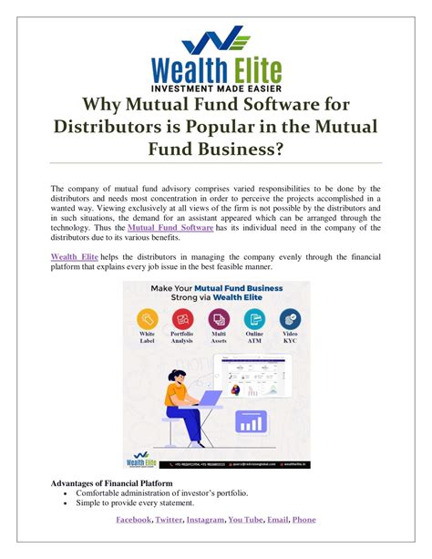 Ppt Why Mutual Fund Software For Distributors Is Popular In The