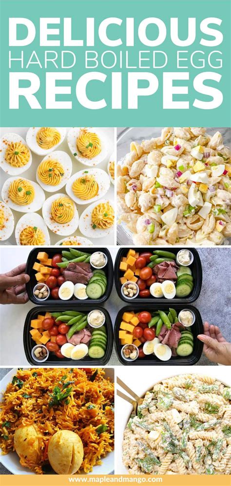 What To Do With Hard Boiled Eggs | Maple + Mango