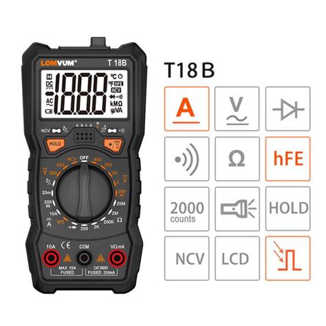 Buy Lomvum True Rms Multimeter Counts High Precision Digital