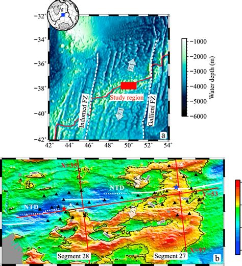 Seismic Survey Area A Bathymetric Map Of The Central Southwest