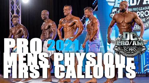 Men S PRO Physique First Callouts IFBB DC PRO 2021 YouTube