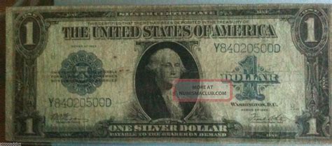 Circulated Large Silver Certificate One Dollar 1923 Woods White