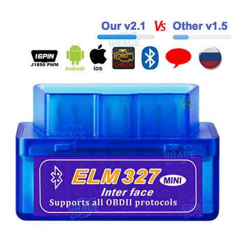 คณภาพสง 100 OBD2 V1 5 ELM327 รถ WIFI OBD 2 OBDII Scanner เครองมอ