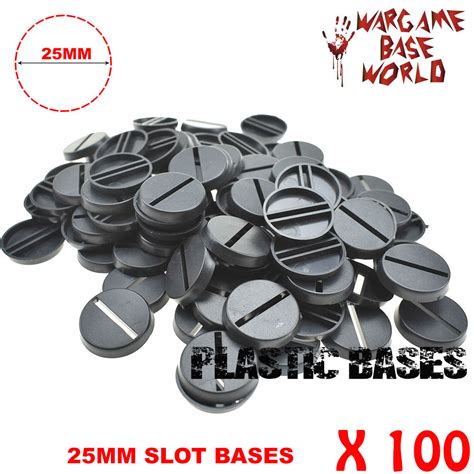 25mm Slot Round Wargame Bases Wargame Base World