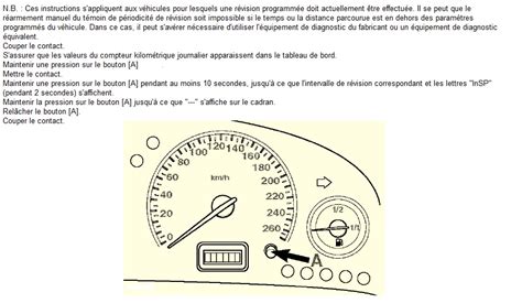 Manipulation Pour Remise Z Ro Compteur Intervalle Vidange