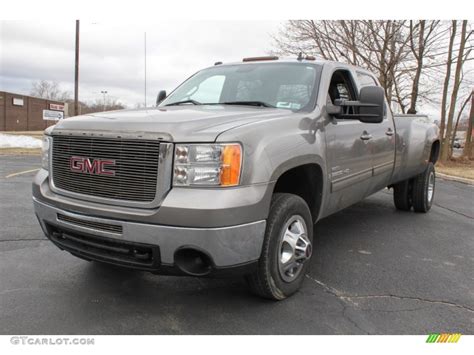 2008 Steel Gray Metallic Gmc Sierra 3500hd Sle Crew Cab 4x4 Dually