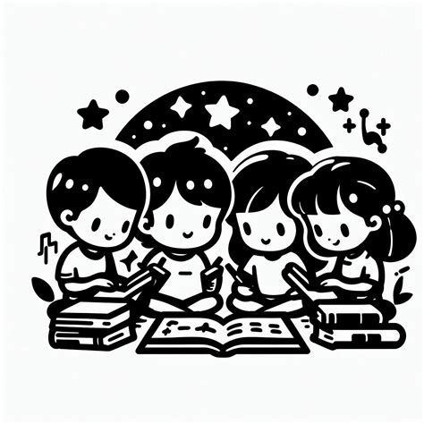 Download Kids, Group, Learning. Royalty-Free Stock Illustration Image ...