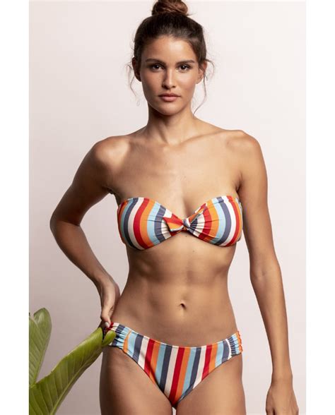 Bikini Mujer Bandeau Sun Stripes Admas