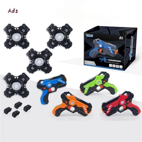 Лазертаг детский,Игрушечный индукционный пистолет,JCJUNAN, набор на 4 ...