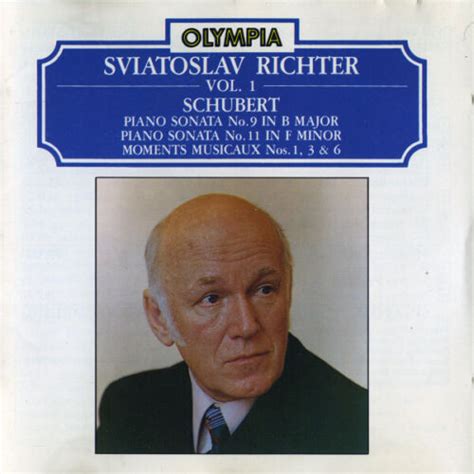 Franz Schubert Sviatoslav Richter Vol Olympia Ocd Cd Ebay