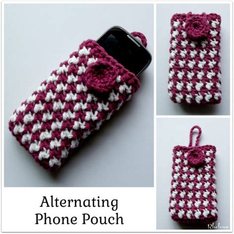 Alternating Phone Pouch Free Crochet Pattern