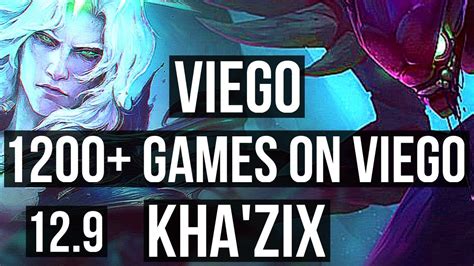 VIEGO Vs KHA ZIX JNG DEFEAT 8 Solo Kills 1200 Games Legendary