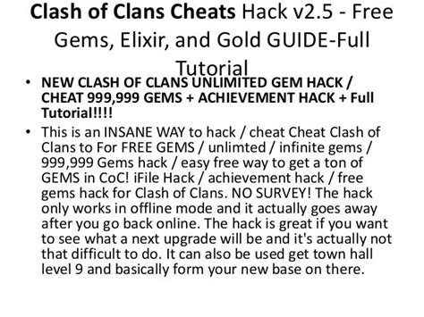 Clash of clans cheats guides