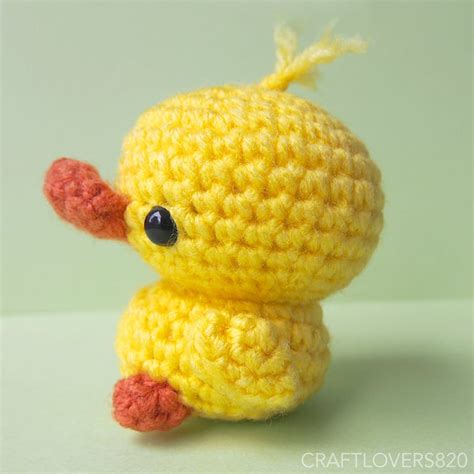 Mini Yellow Duck Amigurumi Crochet Duck Plush Toy Mini Duck Crochet