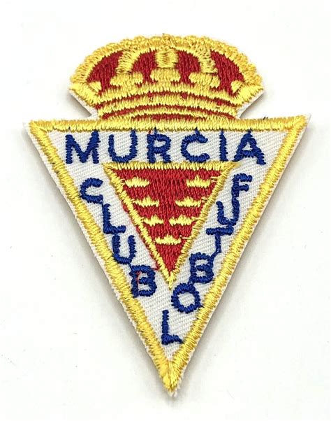 ROYAL SHIELD MURCIA FOOTBALL CLUB OLD EMBROIDERED PATCH 1980's BADGE