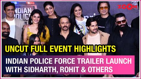 Indian Police Force Trailer Launch Highlights With Sidharth Malhotra