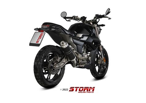 Zontes Zt G Exhaust Storm Gp Black Stainless Steel Z Lxsb Storm