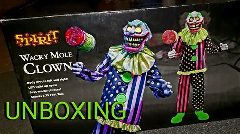 Wacky Mole Clown UNBOXING DEMO Spirit Halloween 2021 YouTube