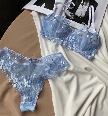 Floral Embroidery Mesh Underwire Lingerie Set Artofit