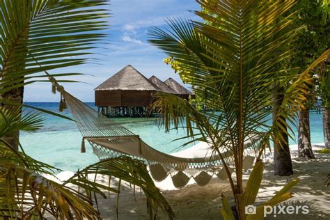 Fototapete Landschaft Der Insel Resort Malediven Pixers At