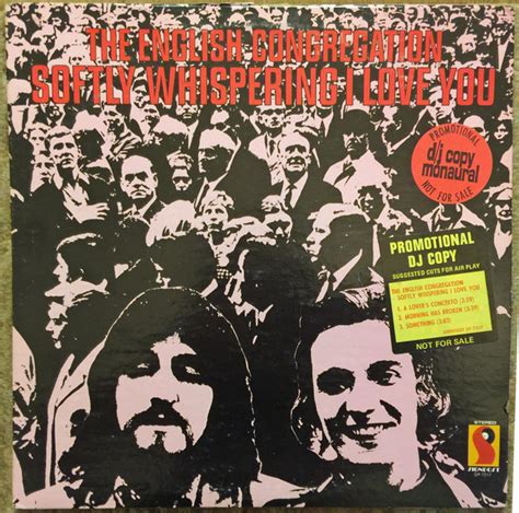 The English Congregation Softly Whispering I Love You 1972 Vinyl