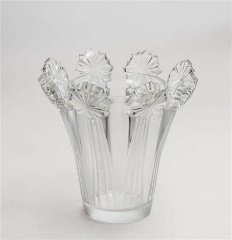 Sold At Auction French Art Deco Style Frosted Glass Vase