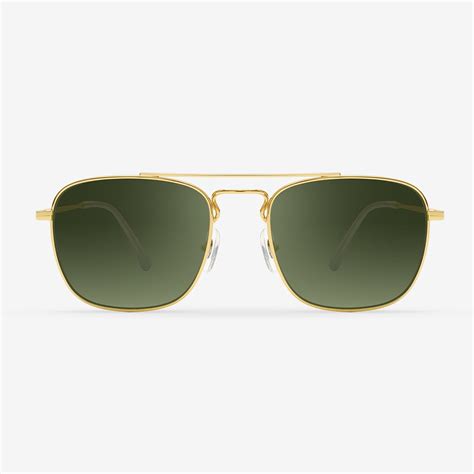 Men S Aviator Gold Sunglasses Jim Halo Eyewear