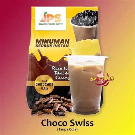 Jps Plain Choco Swiss Kg Bubuk Minuman Premium Tanpa Gula Serbuk