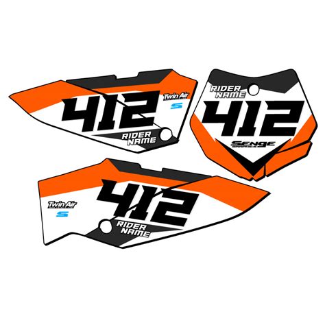 Sx Sg Custom Mx Number Plates Senge Graphics Kit Compatible With