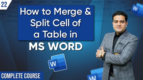 How To Merge And Split Cells In Ms Word Tables Merging And Splitting Table Cells In Microsoft