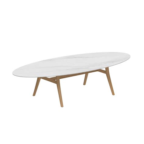 Contemporary Dining Table Zidiz Royal Botania Teak Concrete