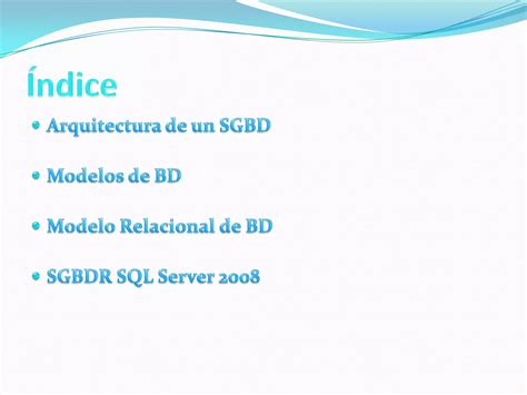 Sistema De Gesti N De Base De Datos Ppt Descarga Gratuita