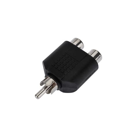 Переходник штекер REXANT RCA - 2 гнезда RCA 50 шт 14-0421 - выгодная ...