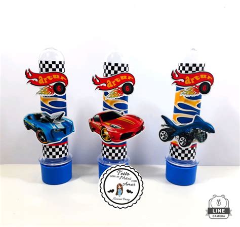 Tubete Hot Wheels Loja Kawaii Party Elo7 Produtos Especiais