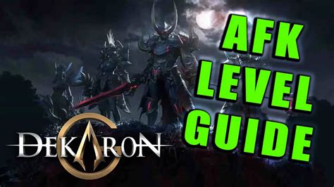 Dekaron G Afk Leveling Guide Farm Dil Exp Skill Books More While